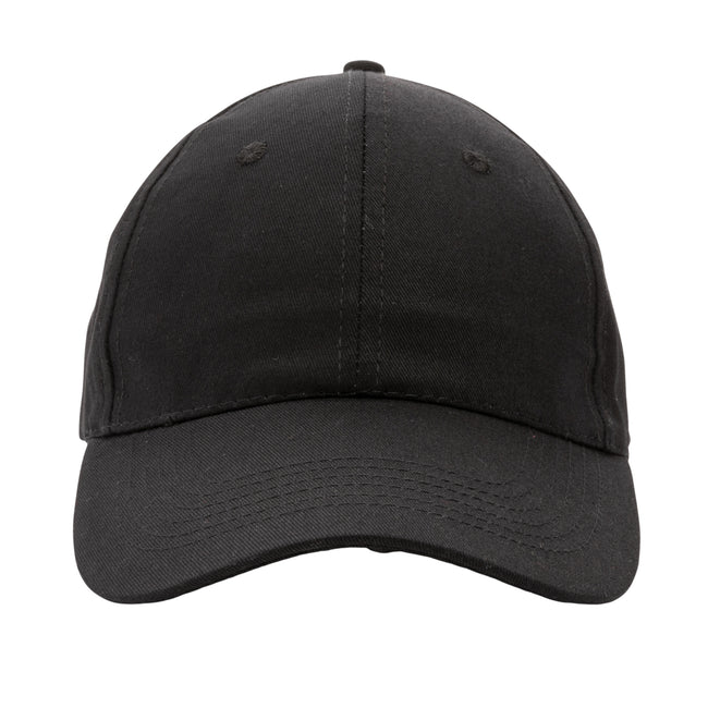 Black - Pack Shot - XD Collection Impact AWARE 6 Panel Recycled Cotton Cap