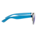 Blue - Back - XD Collection Gleam Recycled Polycarbonate Mirrored Sunglasses