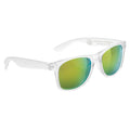 White - Side - XD Collection Gleam Recycled Polycarbonate Mirrored Sunglasses