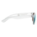 White - Back - XD Collection Gleam Recycled Polycarbonate Mirrored Sunglasses