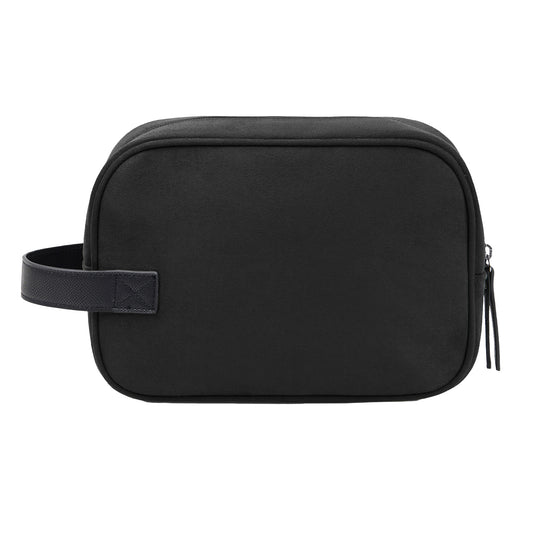 Black - Front - Vinga Marlow Recycled Polyester Toiletry Bag