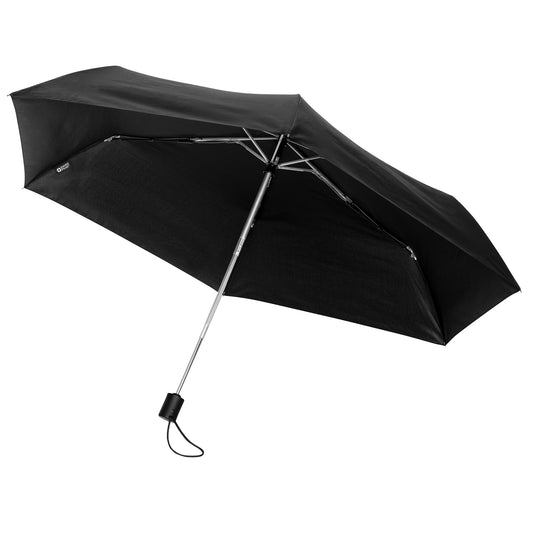 Black - Front - Swiss Peak RPET Aware Folding Umbrella