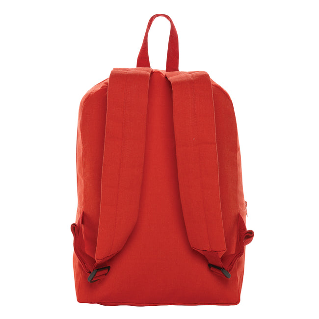 Luscious Red - Back - XD Collection Recycled Canvas Backpack