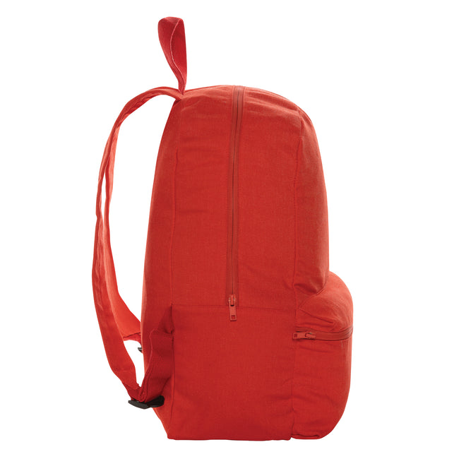 Luscious Red - Side - XD Collection Recycled Canvas Backpack