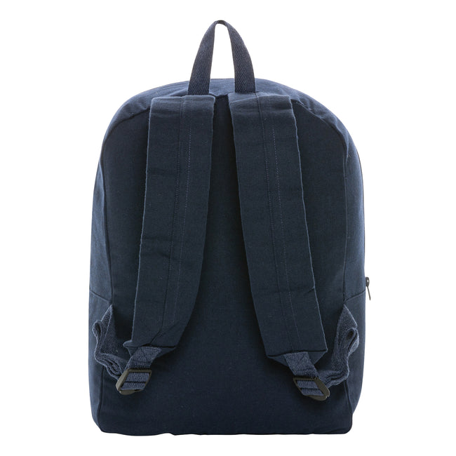 Navy - Back - XD Collection Recycled Canvas Backpack