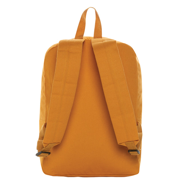 Sundial Orange - Back - XD Collection Recycled Canvas Backpack