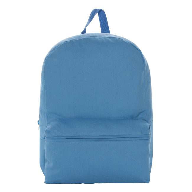Tranquil Blue - Front - XD Collection Recycled Canvas Backpack