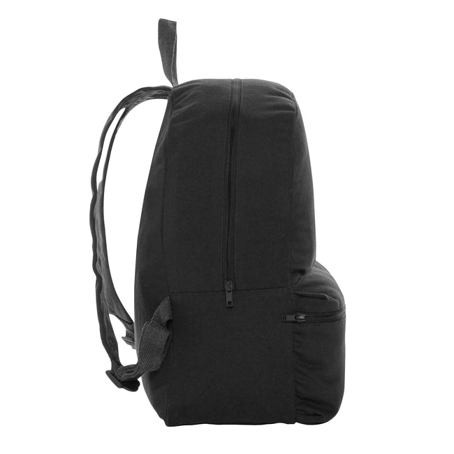 Black - Side - XD Collection Recycled Canvas Backpack