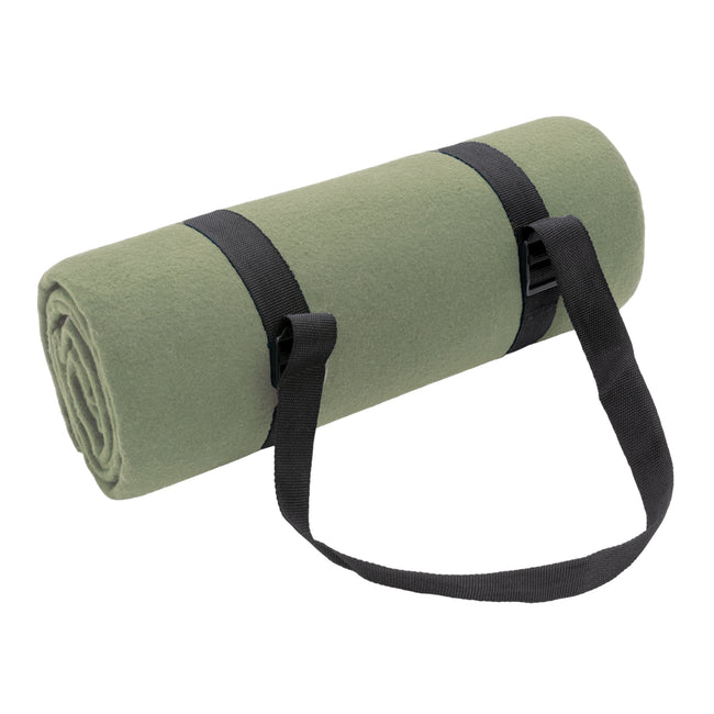 Green - Back - XD Collection RPET Picnic Blanket