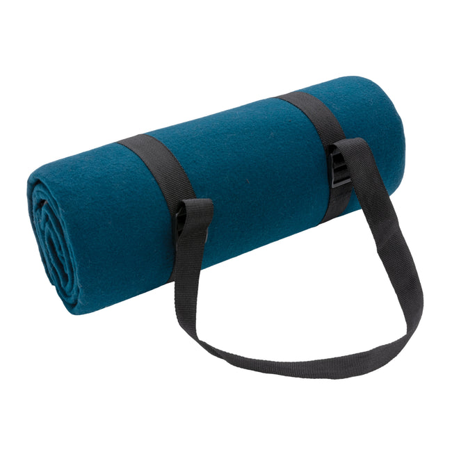 Navy - Back - XD Collection RPET Picnic Blanket