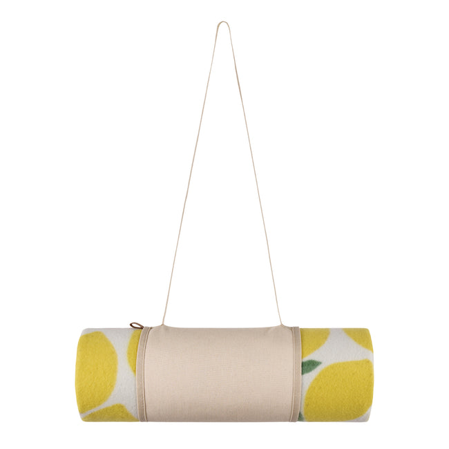 Yellow - Back - Vinga Arwe Lemon Picnic Blanket