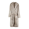 Grey - Front - Vinga Unisex Adult Louis Luxury Plush Dressing Gown