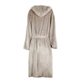 Grey - Back - Vinga Unisex Adult Louis Luxury Plush Dressing Gown