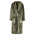 Green - Front - Vinga Unisex Adult Louis Luxury Plush Dressing Gown