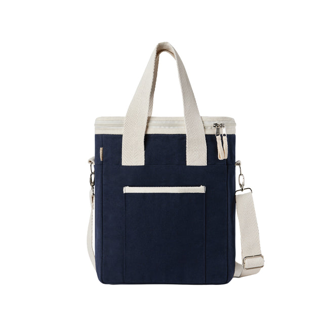 Blue - Front - Vinga Volonne Recycled Canvas Aware Cooler Tote Bag