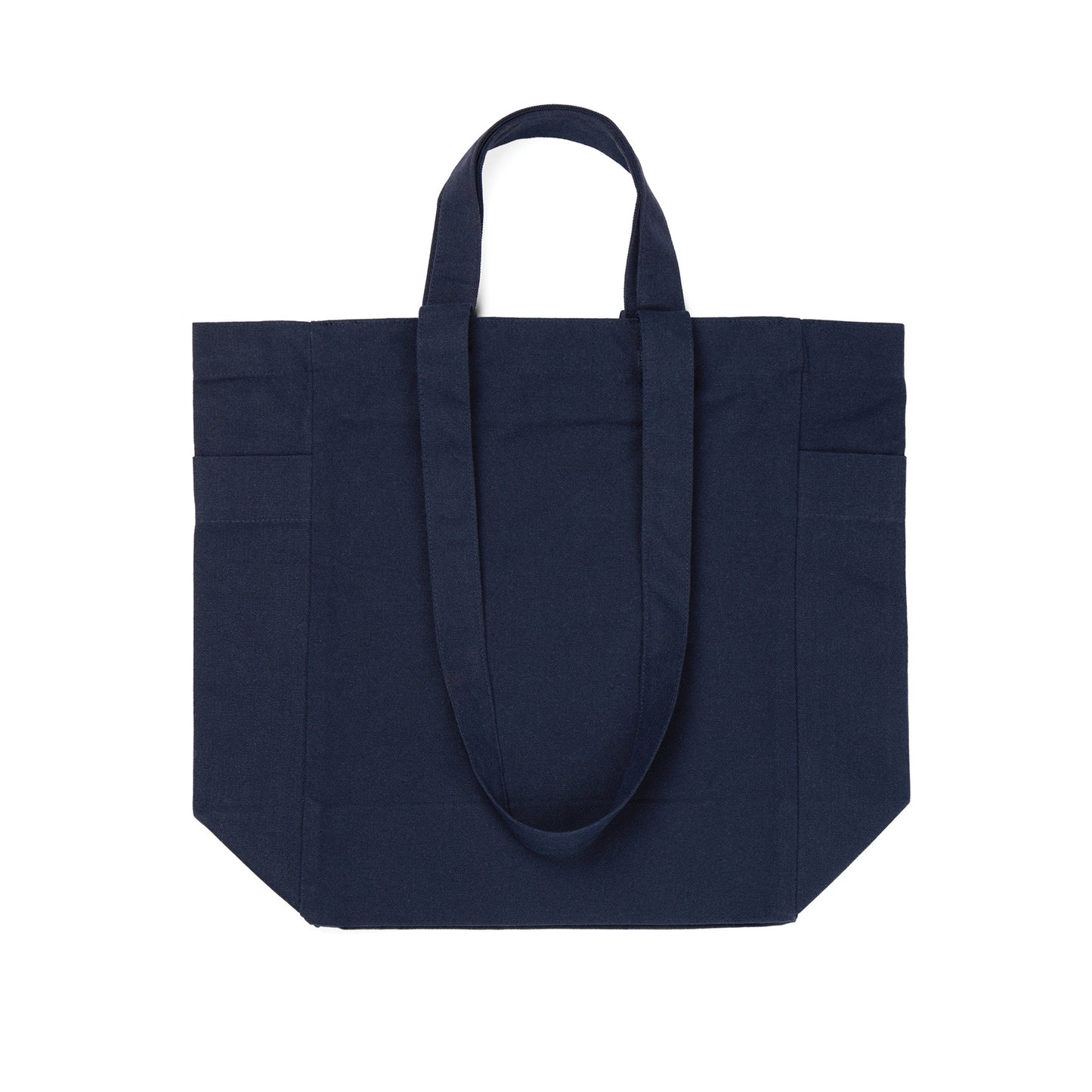 Navy - Side - Vinga Hilo Aware Recycled Canvas Zipped Tote Bag