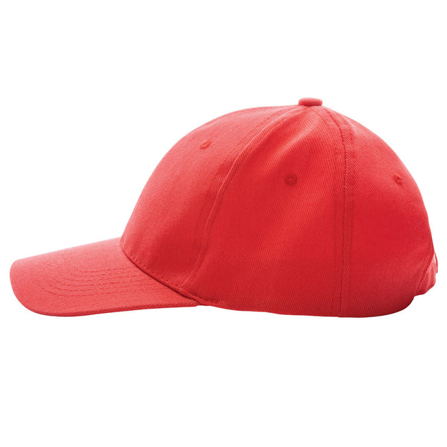 Red - Back - XD Collection Impact 6 Panel Recycled Cotton Aware Cap