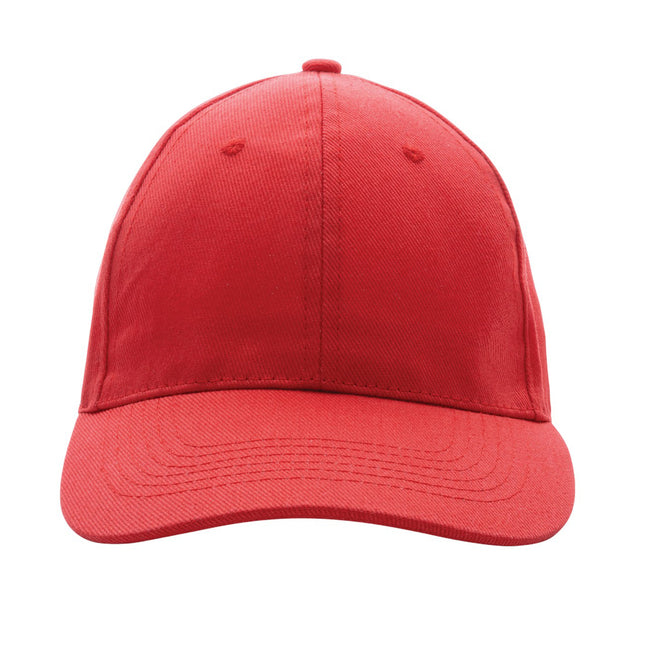 Red - Front - XD Collection Impact 6 Panel Recycled Cotton Aware Cap