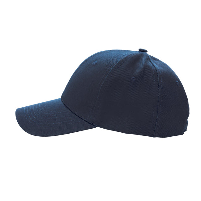 Navy - Side - XD Collection Impact 6 Panel Recycled Cotton Aware Cap