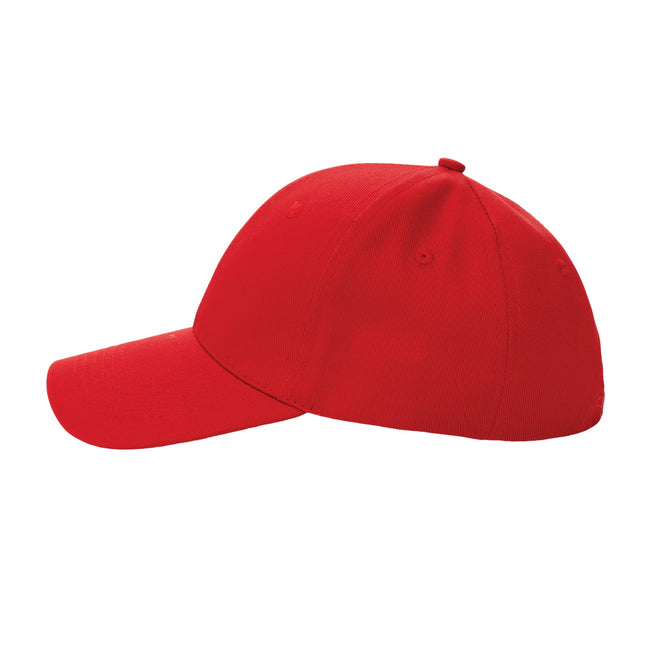 Luscious Red - Side - XD Collection Impact 6 Panel Recycled Cotton Aware Cap