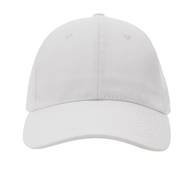 White - Front - XD Collection Impact 6 Panel Recycled Cotton Aware Cap