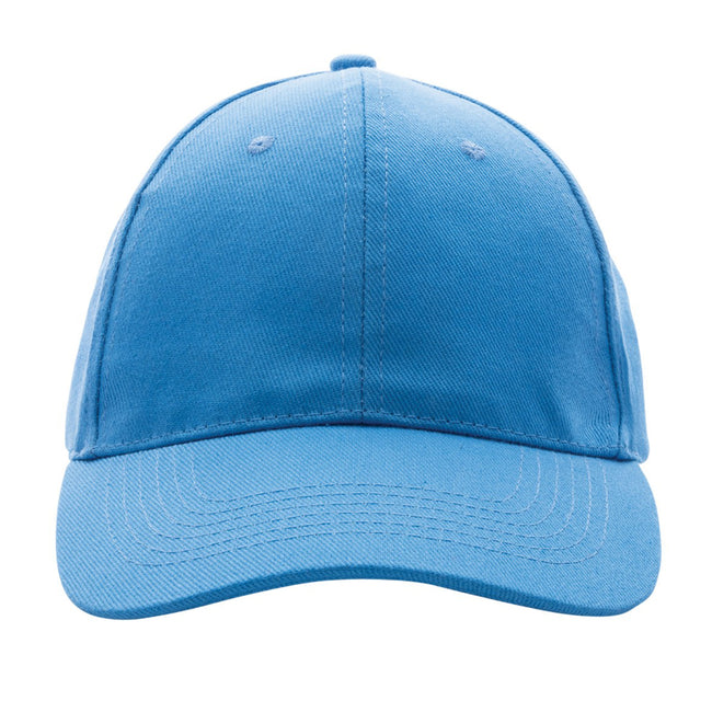 Tranquil Blue - Front - XD Collection Impact 6 Panel Recycled Cotton Aware Cap