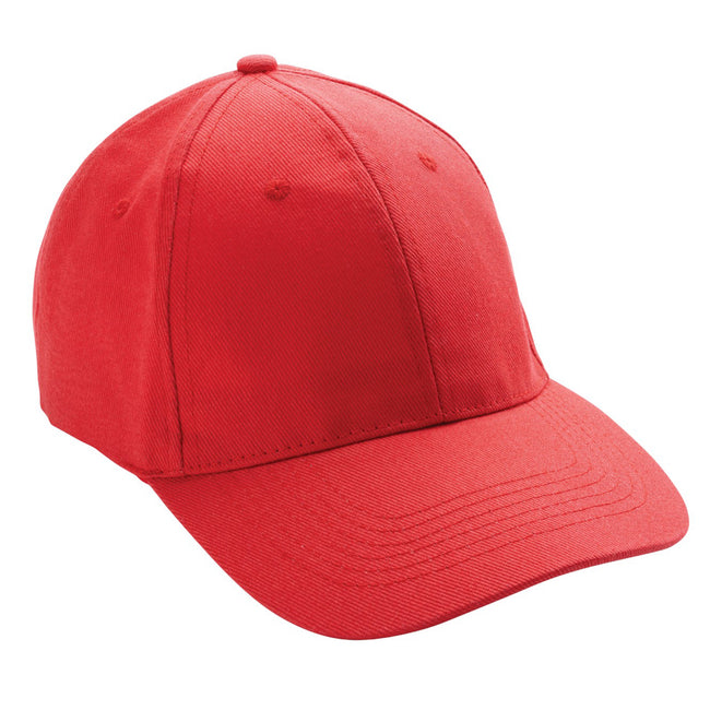 Red - Side - XD Collection Impact 6 Panel Recycled Cotton Aware Cap