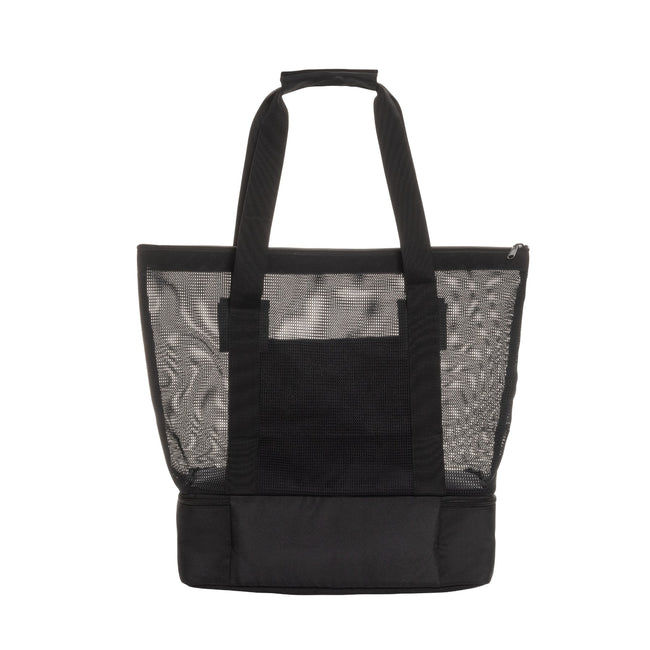 Black - Back - XD Collection Iqlo RPET 2 in 1 Cooler Tote Bag