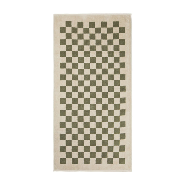 Green - Back - Vinga Elba Organic Cotton Towel Set (Pack of 4)