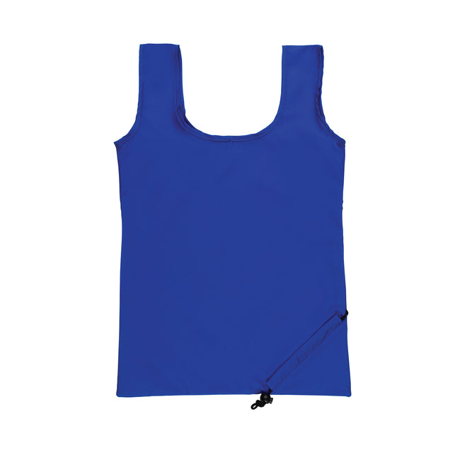 Blue - Back - XD Collection RPET Foldable Shopper Bag