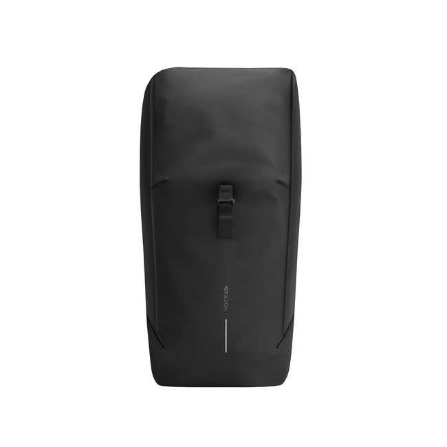Black - Pack Shot - XD Design Urban Flap Top Water Resistant Anti-Theft Backpack