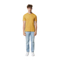 Ochre Yellow - Side - Iqoniq Unisex Adult Brett Recycled Cotton T-Shirt