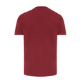 Burgundy - Back - Iqoniq Unisex Adult Brett Recycled Cotton T-Shirt