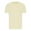 Yellow Cream - Front - Iqoniq Unisex Adult Brett Recycled Cotton T-Shirt