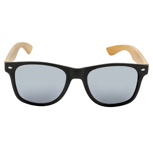 Black - Front - XD Collection Unisex Adult Recycled Plastic Sunglasses