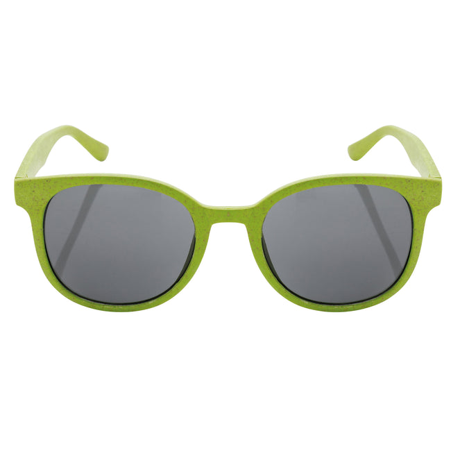 Green - Front - XD Collection Unisex Adult Wheat Straw Sunglasses