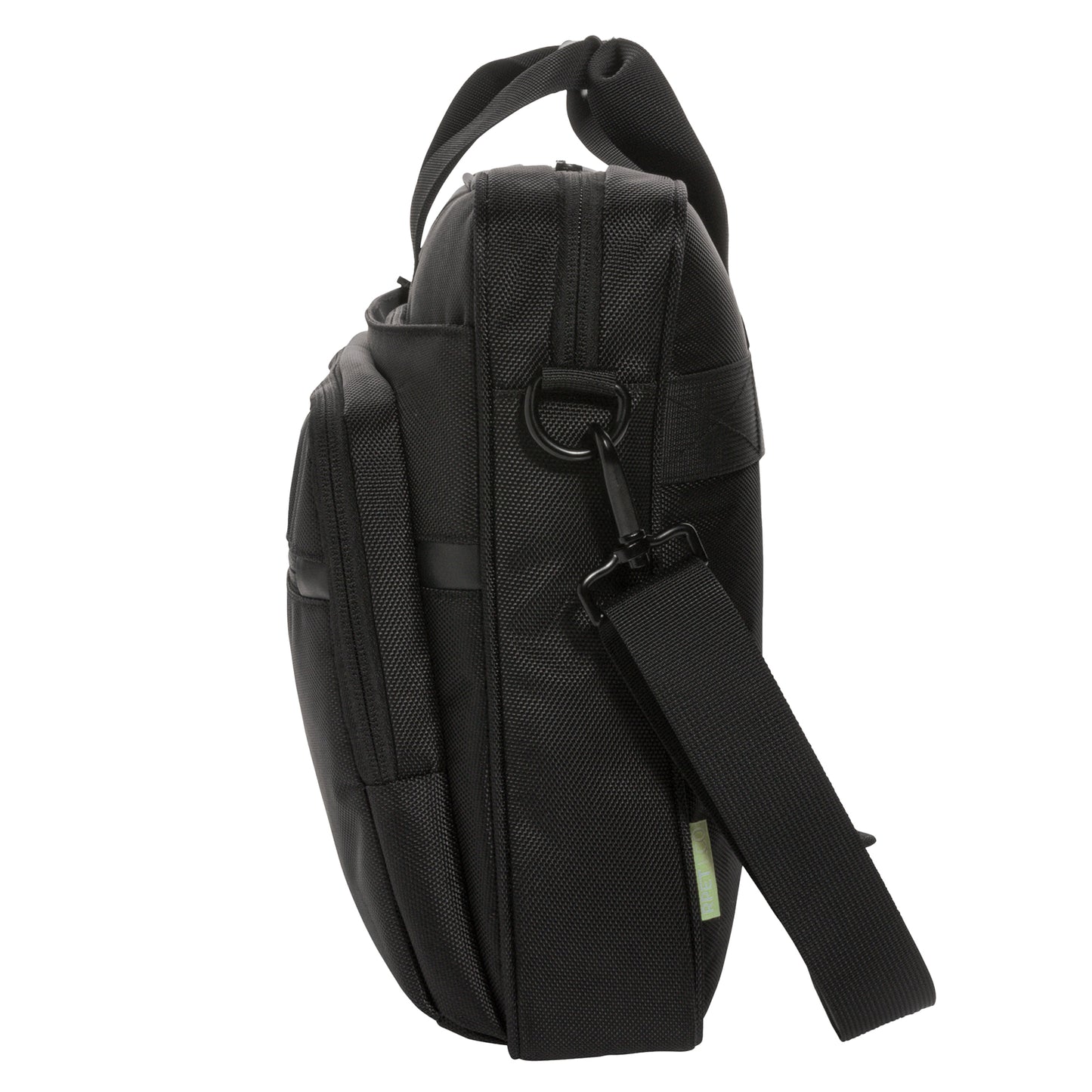 Black - Side - Swiss Peak Voyager RPET Laptop Bag