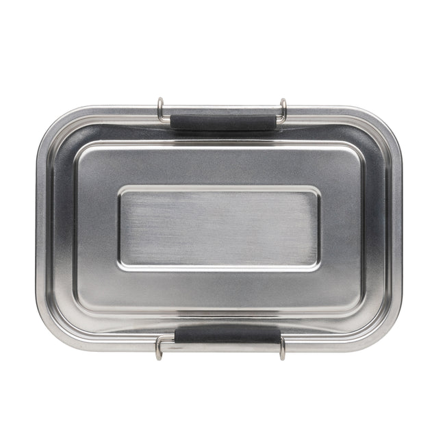Silver - Side - XD Collection Recycled Stainless Steel Lunch Box