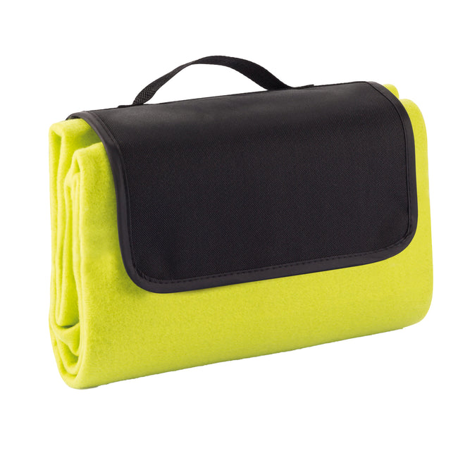 Green - Back - XD Collection Plain Picnic Blanket