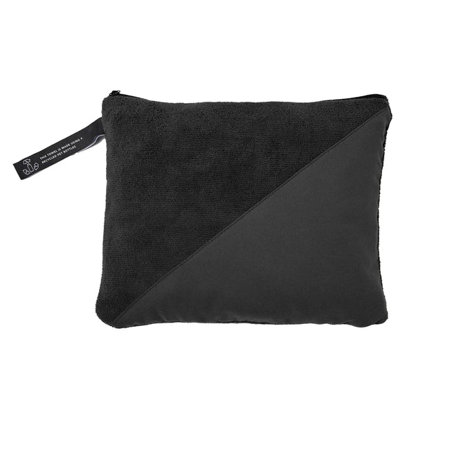 Black - Back - Vinga Active Dry RPET Towel