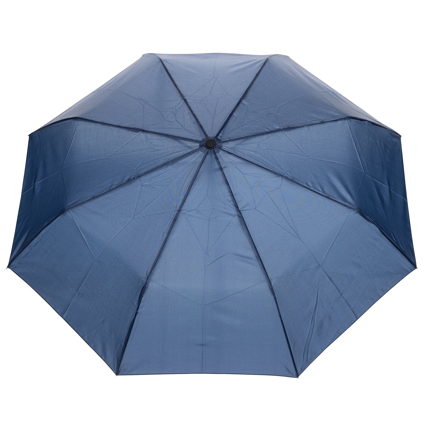 Navy - Back - XD Collection Yara RPET Carabiner Clip Folding Umbrella