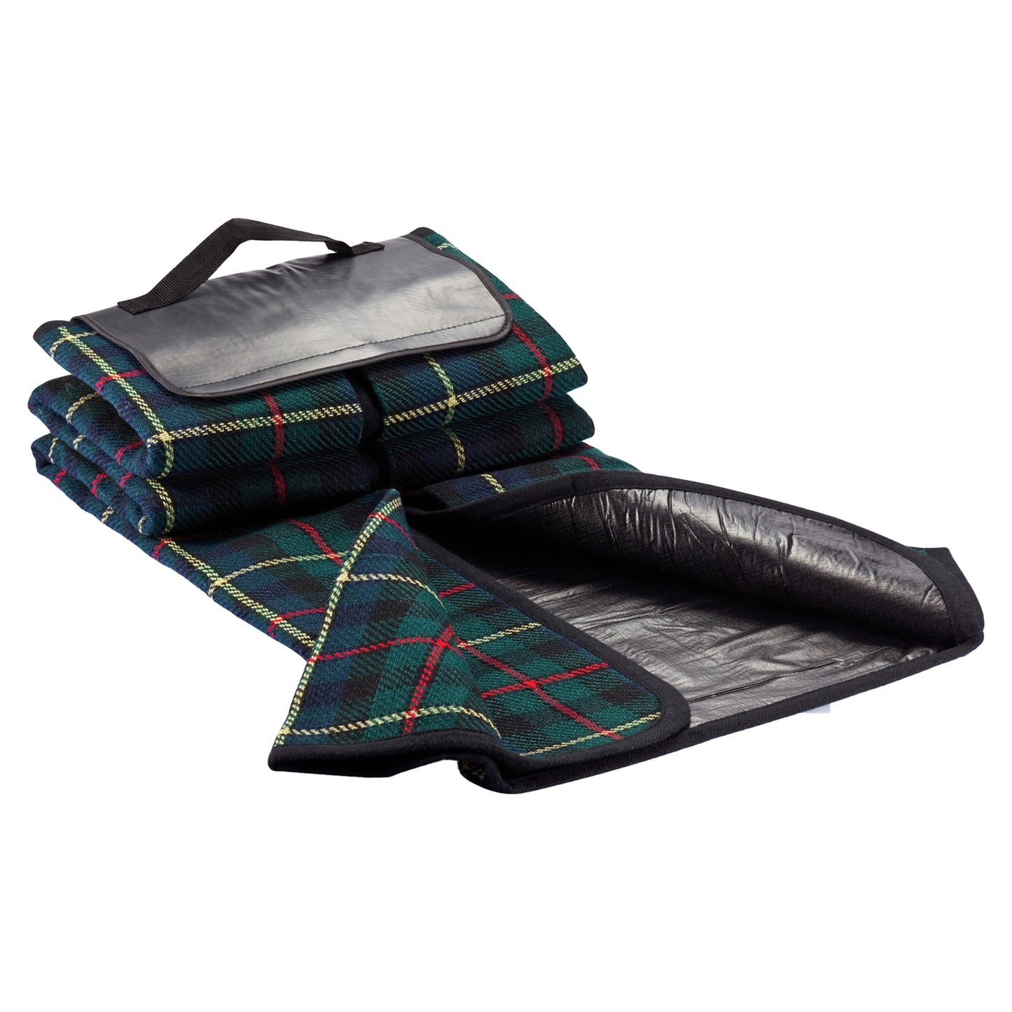 Black - Back - XD Collection Tartan Picnic Blanket