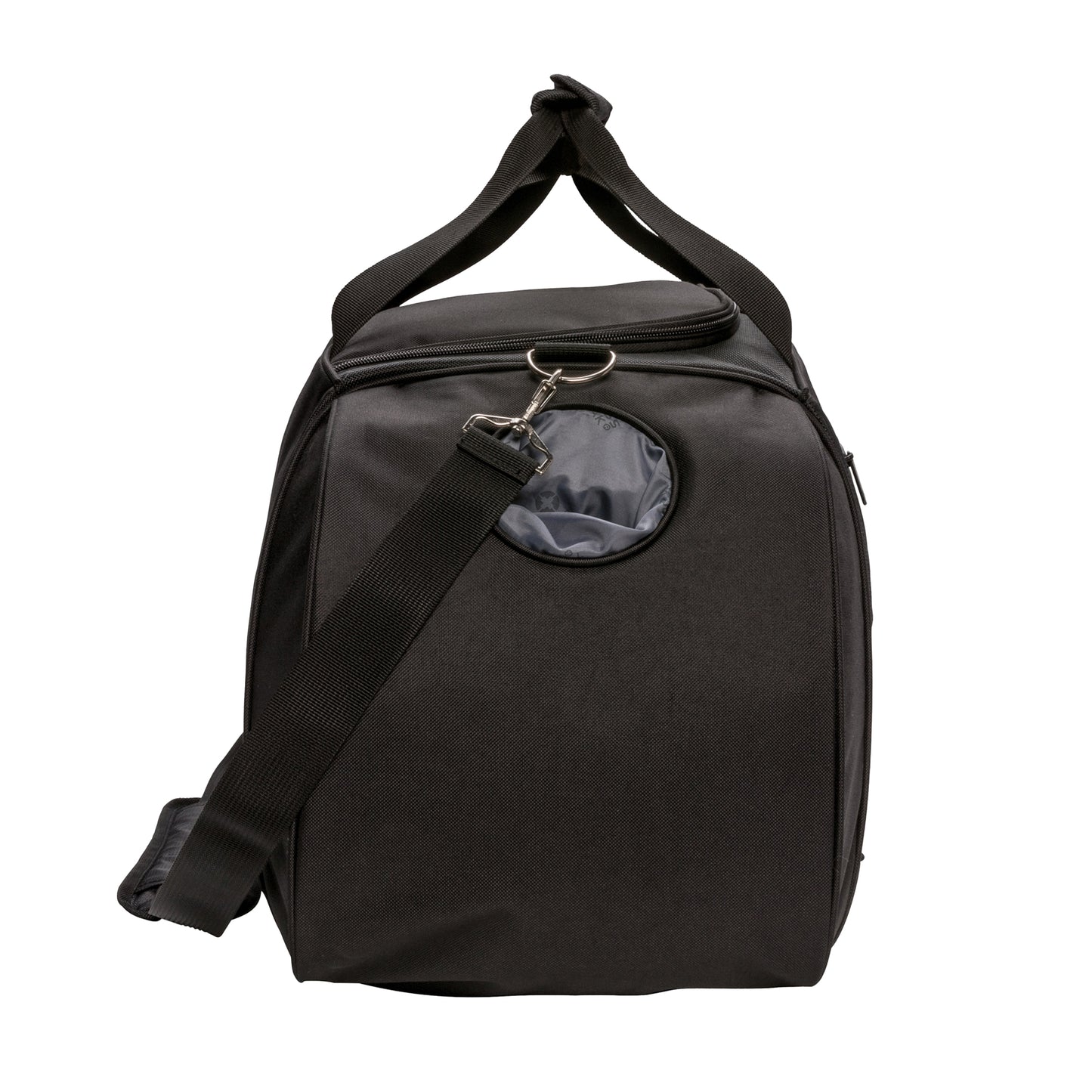Black - Side - Swiss Peak Sports Duffle Bag