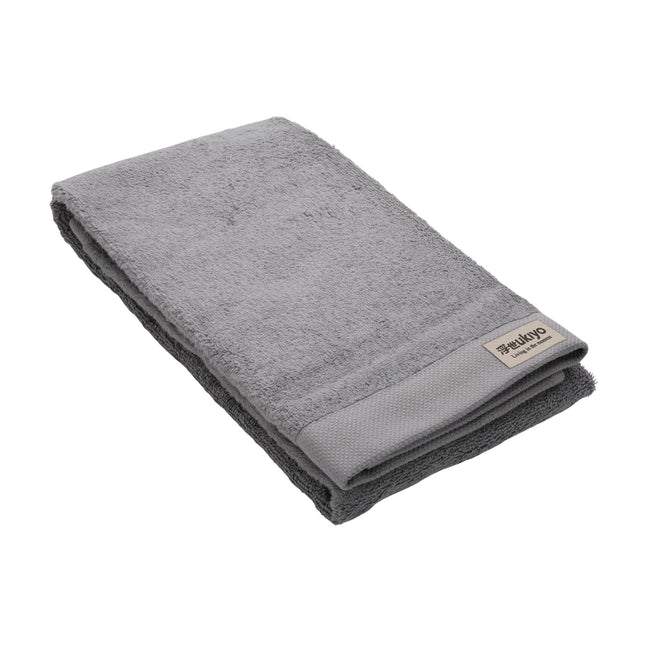 Grey - Back - Ukiyo Sakura Aware Bath Towel
