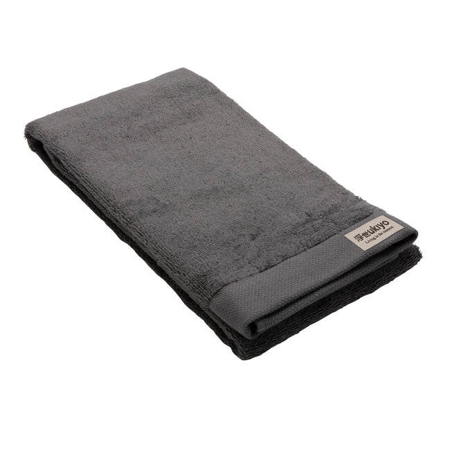 Anthracite - Back - Ukiyo Sakura Aware Bath Towel