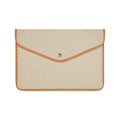 Beige - Front - Vinga Bosler Recycled Canvas Laptop Sleeve