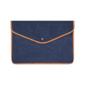 Navy - Front - Vinga Bosler Recycled Canvas Laptop Sleeve