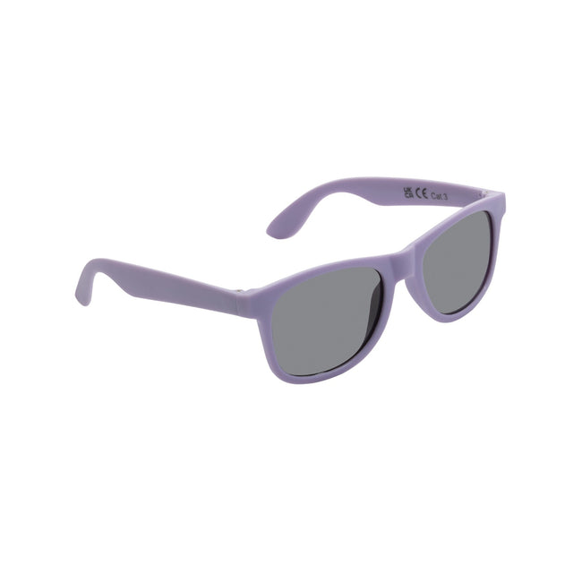 Purple - Side - XD Collection Unisex Adult Recycled PP Plastic Sunglasses