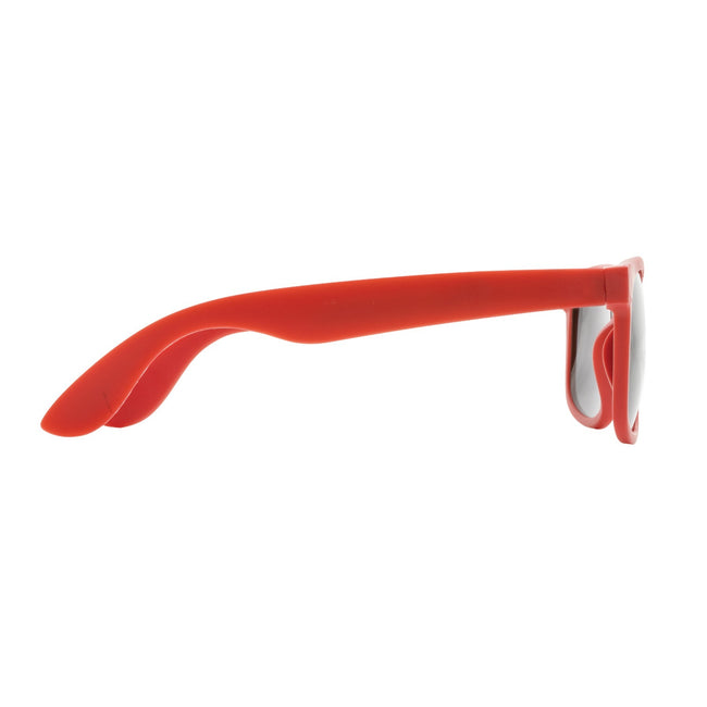 Red - Back - XD Collection Unisex Adult Recycled PP Plastic Sunglasses