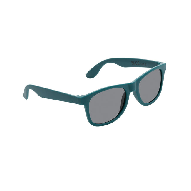 Turquoise - Side - XD Collection Unisex Adult Recycled PP Plastic Sunglasses